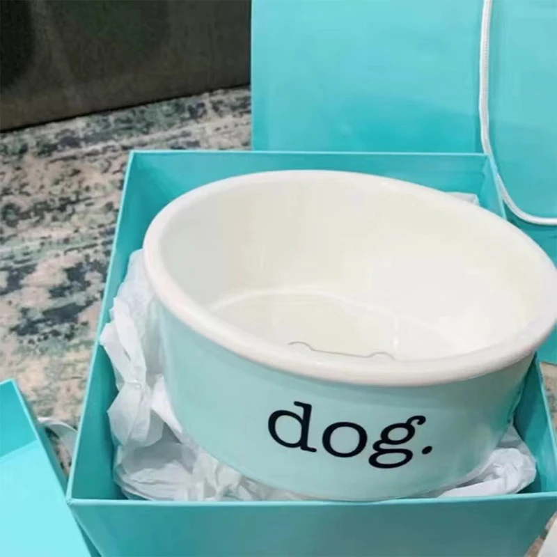 Imagem -06 - Bone China Pet Bacia Alimentação Dog Bowl Cat Food Bowl Cat Food Bowl Small And Medium-sized Pet Supplies Criativo