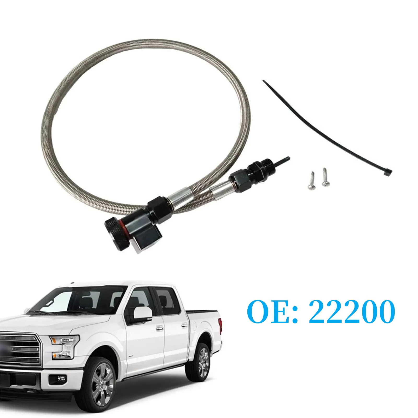 22200 Locking Transmission Dipstick for Ford F-150 6R80 10R80 4R70E 4R75E 2010-2023 Stainless Braided Auto Accessory For Raptor