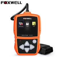 Foxwell NT201 OBDII/EOBD Code Reader Car Diagnostic Scan Tool Automotive Scanner Check Engine Reads freeze frame data