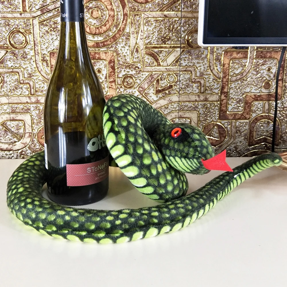 

Simulation Dish Snake Stuffed Plush Toy for Children Novelty Gift Soft Fabric Kids Playtime Accessory