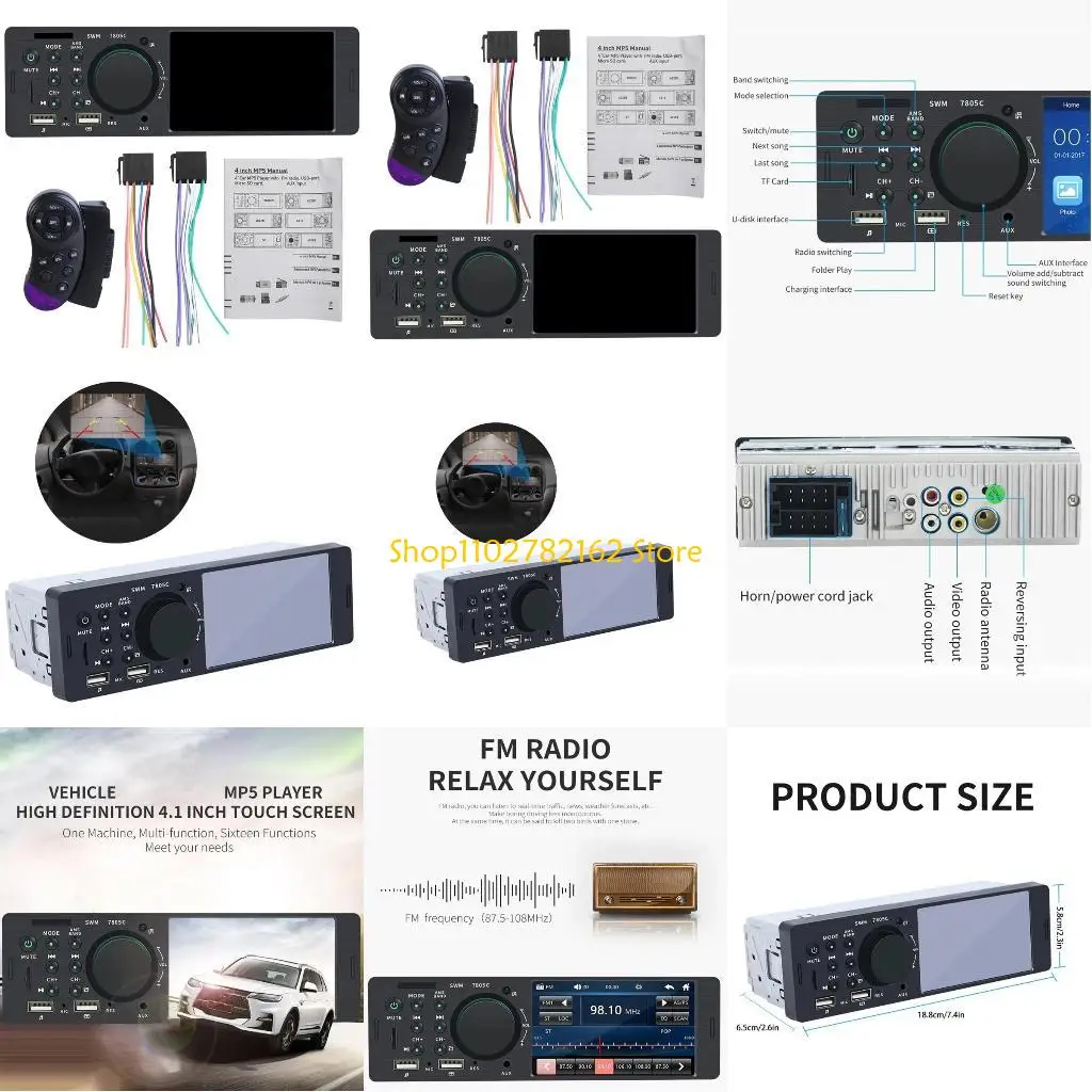 

547B Car Radio MP5 Player Support USB Input Multimedia Player