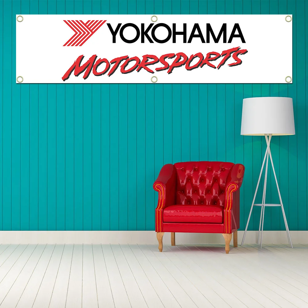 2024 YOKOHAMAs Banner Flag Polyester Printed Garage Wall Art Outdoor Decorations Tapestry