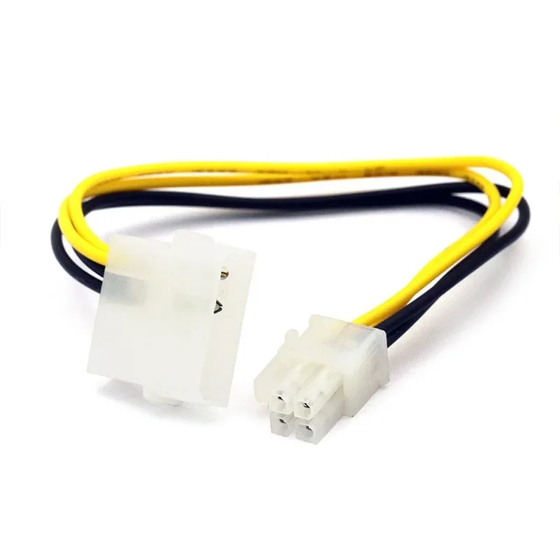 PC Computer Power Supply PSU EPS ATX/12V 4 pin IDE Molex to Motherboard 4-Pin P4 CPU Power Adapter Converter Cord Cable