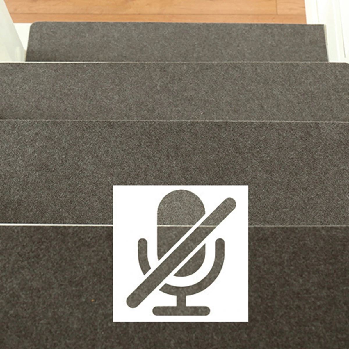 

7Pcs Stair Treads Anti-Slip Tape Self-Adhesive Noise Reduction Carpet Step Stickers Indoor Stairs Protector Dark Grey