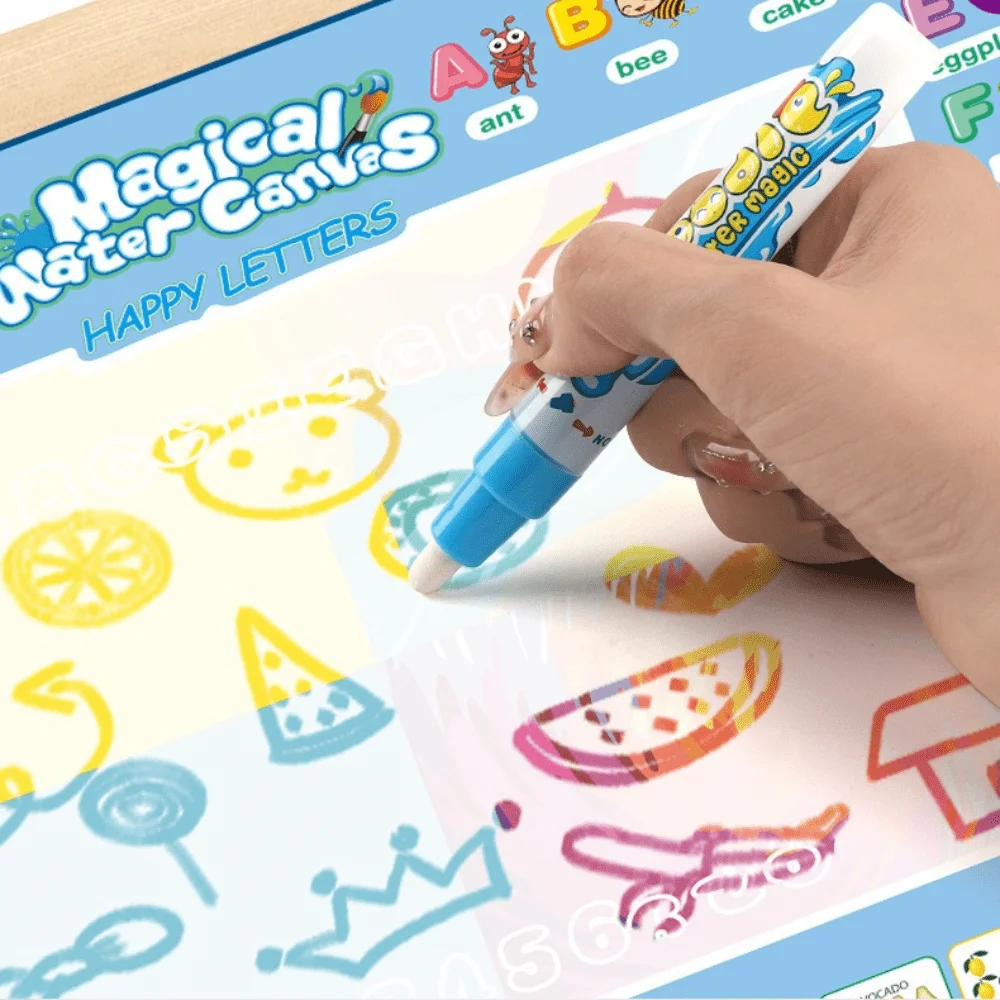 Waterschilderspeelgoed voor kinderen, magisch waterschilderboek, herbruikbare tekening, helder water schilderdoek, dekenrol