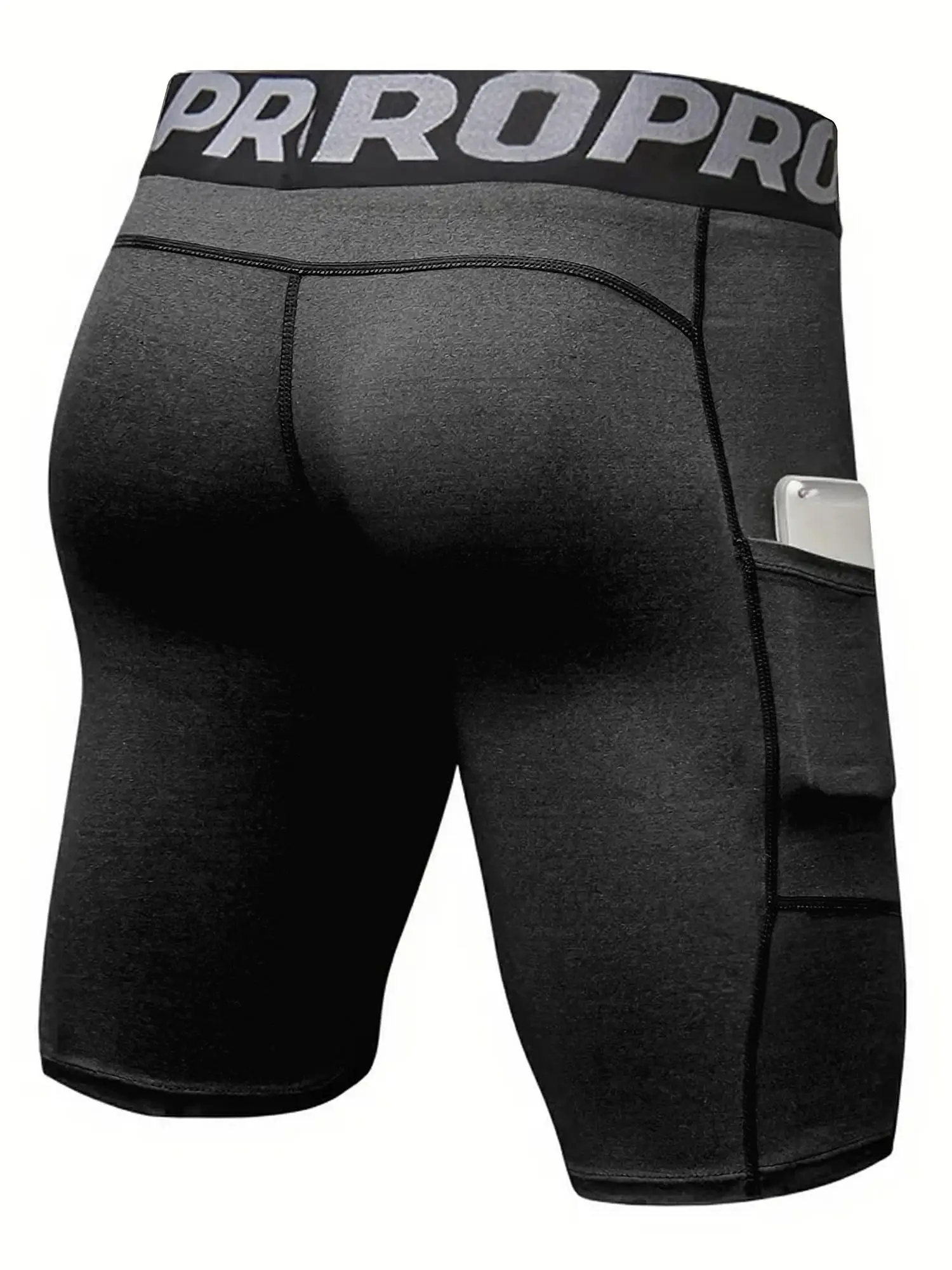 Compression Shorts Men's Anti-Chafing Underwear Base Layer Quick Dry Running Shorts with Pockets for Workout and Gym Activities image 6