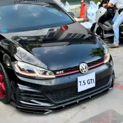 For Golf 7.5 GTI GTD 2017-2020 Golf MK7 Facelift MAXTON Style Car Front Bumper Lip Spoiler Cap Front Lip Protector Cover Tuning