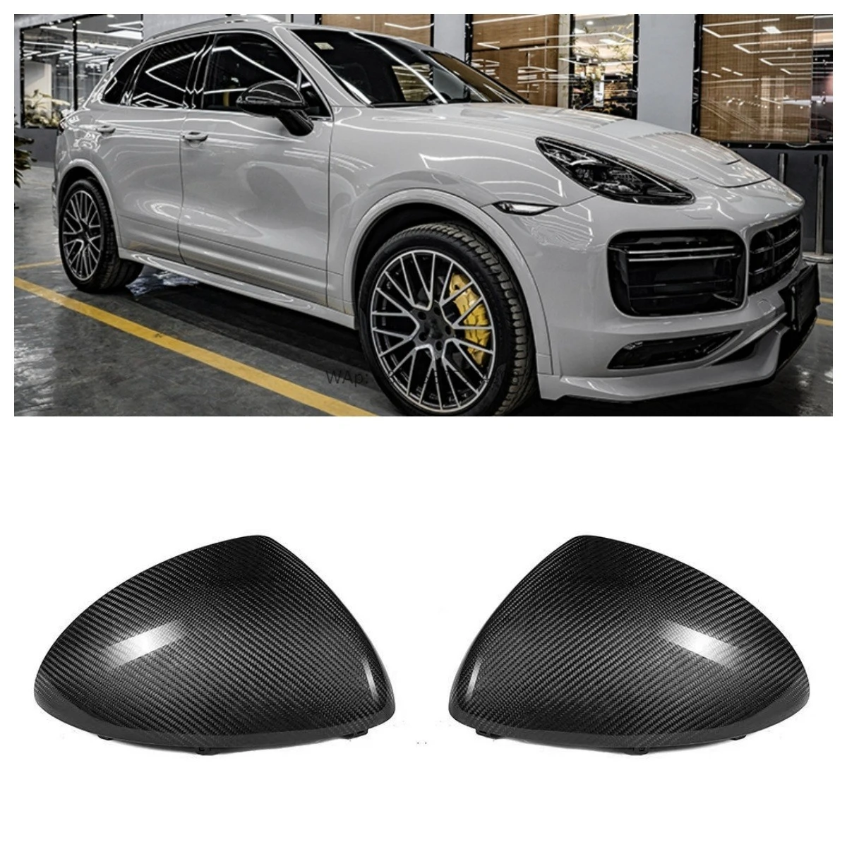

2011-2014 Car Rearview Mirror Cover Suitable for Cayenne 958.1dry Carbon Fiber Rearview Mirror Cover