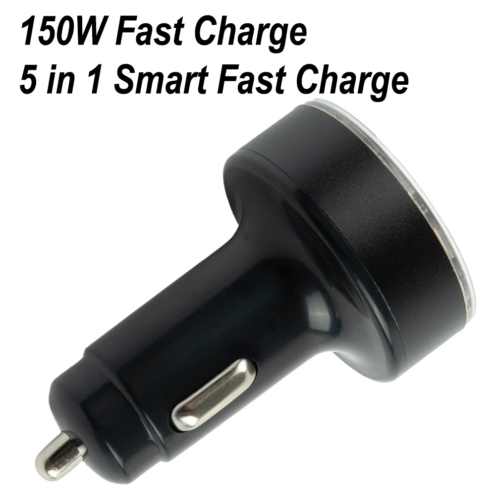 Car Charger Adapter 150W Fast Car Charger Home Use Over Temperature Protection Over Voltage Protection Short Circuit Protection