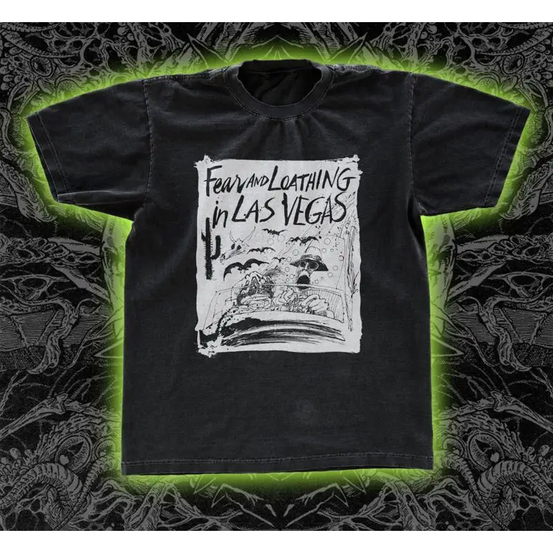 Fear And Loathing In Las Vegas Classic T Shirt Black short sleeve SG687