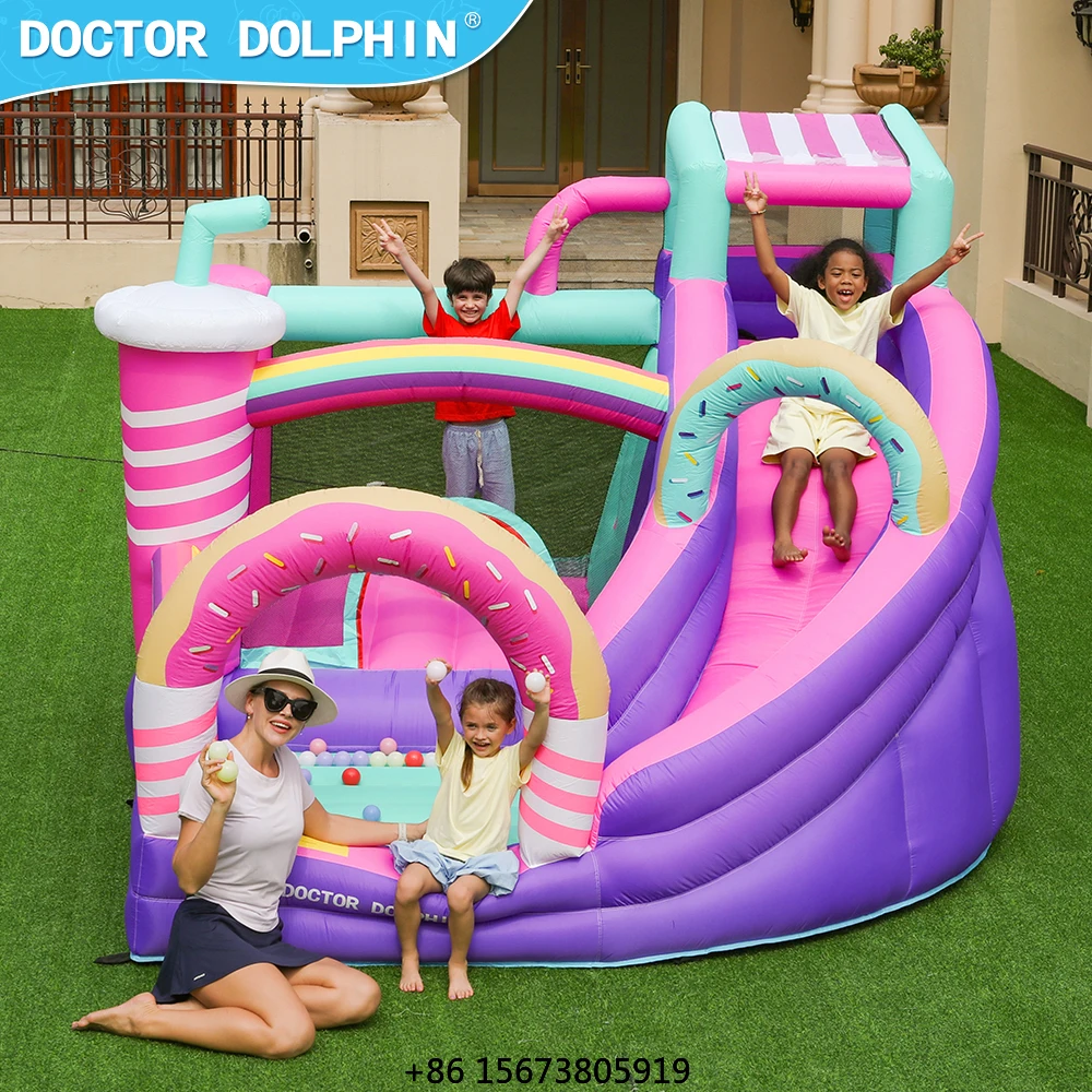Wholesale Backyard Kids Inflatable Slide for Kids Bounce House Party Jumpers Inflatable Bounce House With Ball Pit