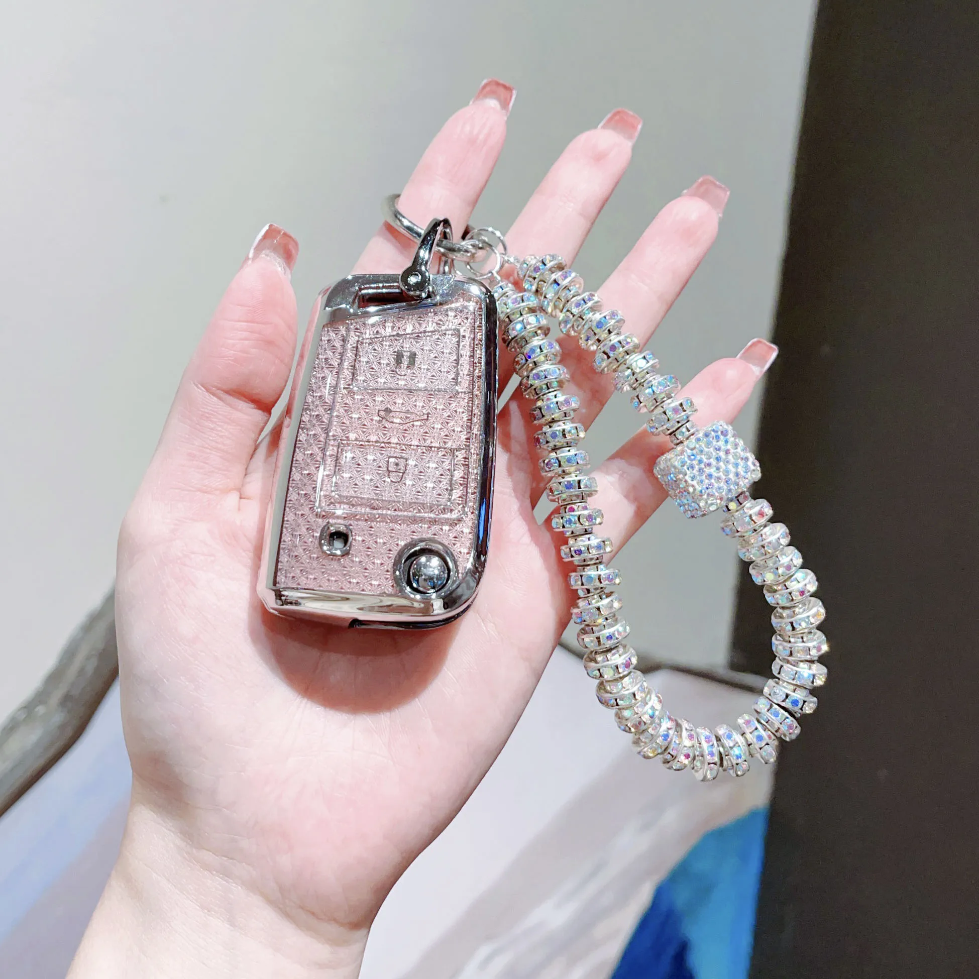 حافظة مفاتيح السيارة غطاء حماية للتحكم عن بعد لشركة فولكس فاجن فولكس فاجن جولف 8 ID.3 ID.4 سكودا اوكتافيا A8 MK4 MK8 GTI R #3