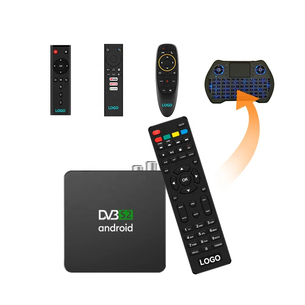 S905X3 OTT Satellite TV Receiver 4K Android DVB S2 Receiver Smart Android TV Box