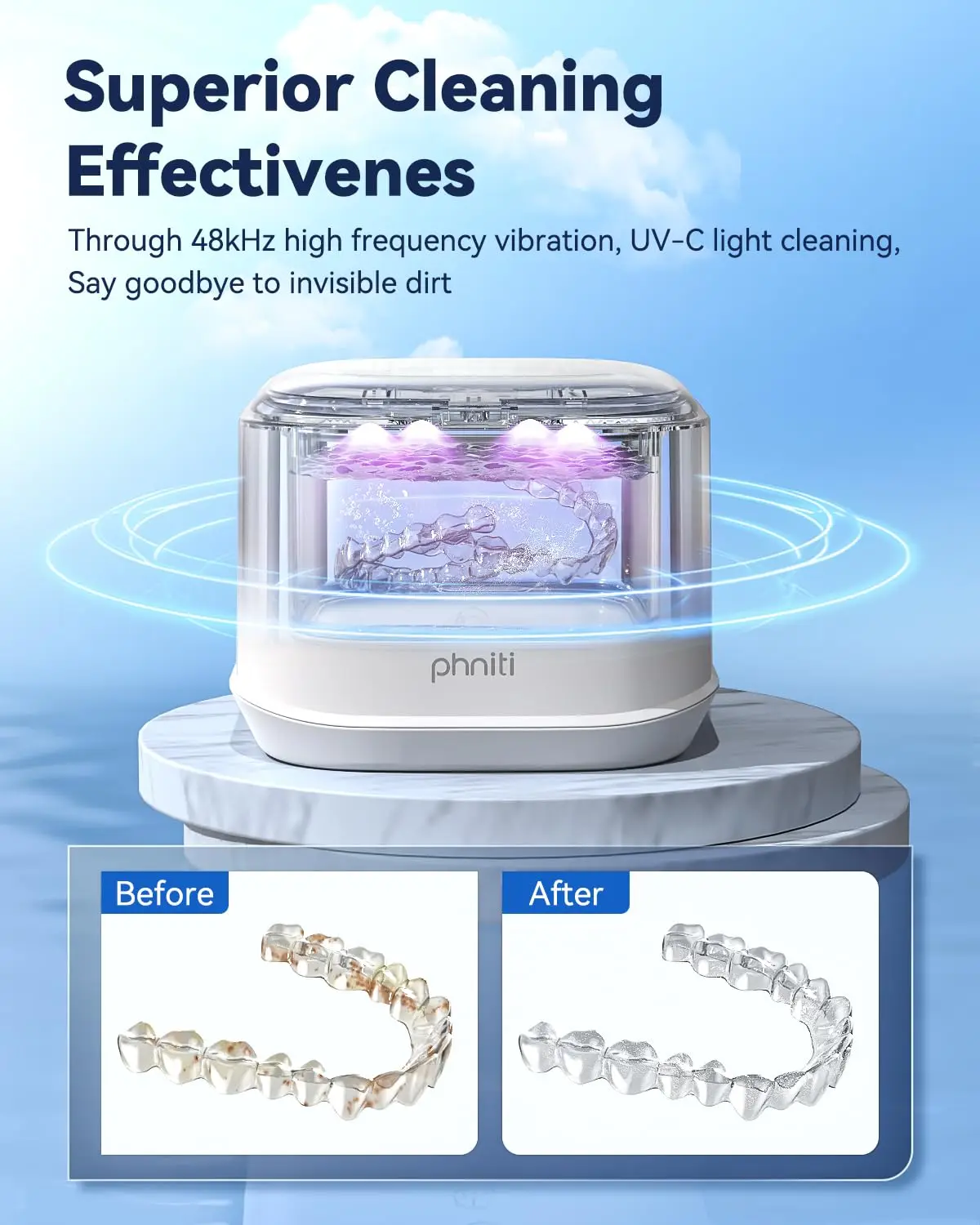 2025 آلة تنظيف الأشعة فوق البنفسجية الجديدة للمجوهرات والنظارات ومنظف الأسنان بالموجات فوق الصوتية