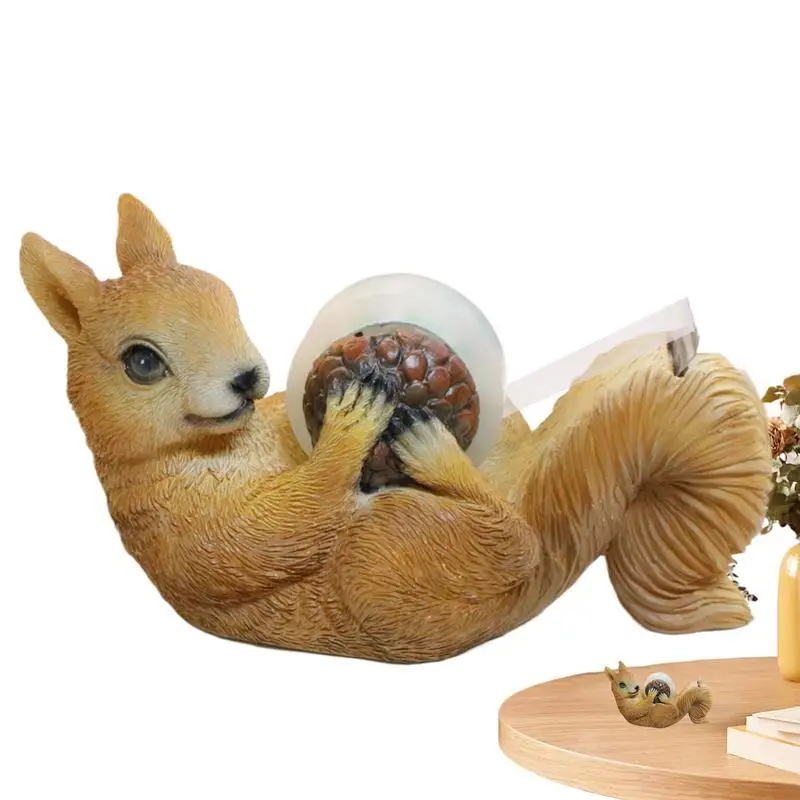 

Desk Tape Dispenser Squirrel Desktop Tape Dispenser Fun Tape Dispenser Resin Tape Desk Dispenser For Women Men Adult Coworkers