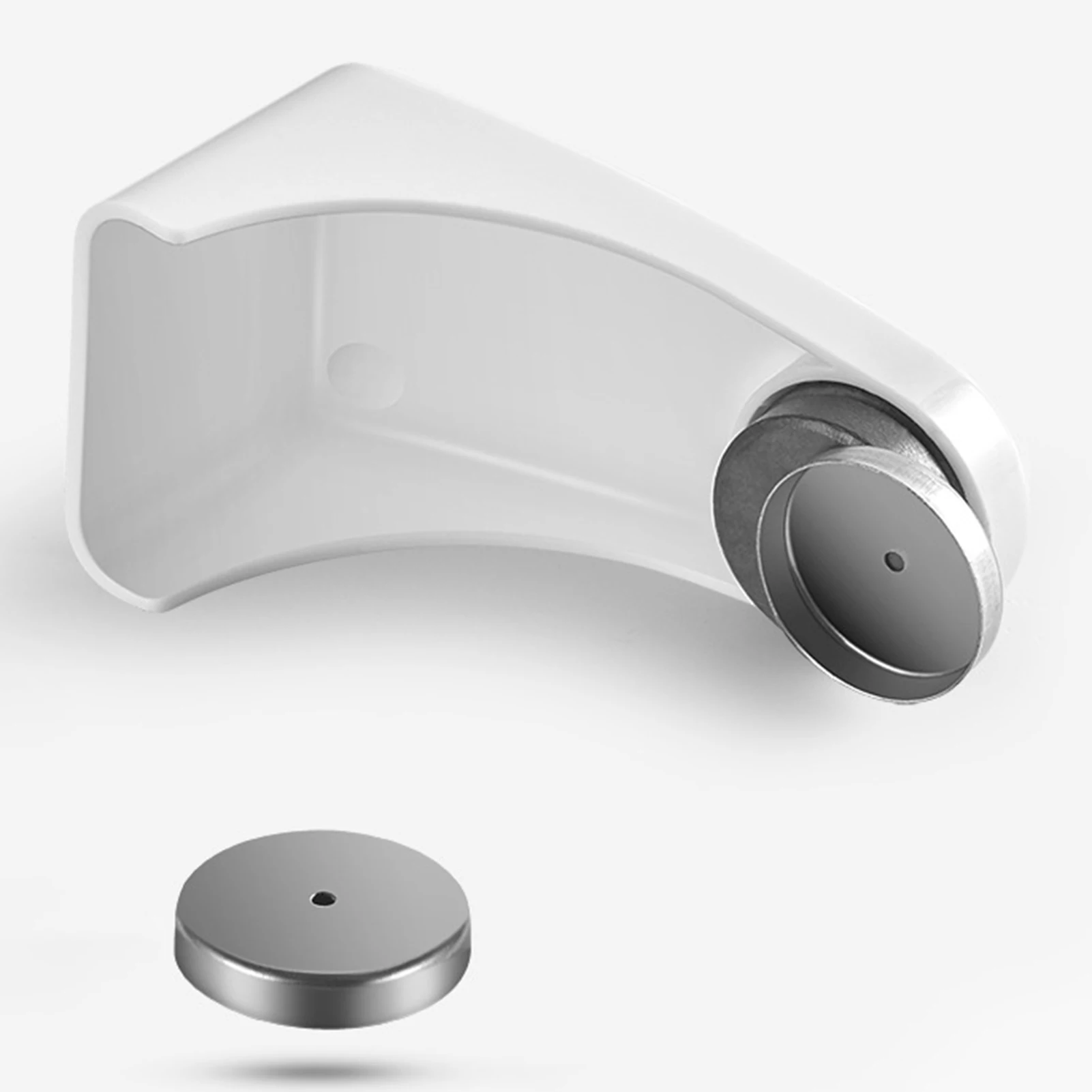 Soap Holder Modern Bathroom Accessories for Homeowners Magnetic Soap Dish Wall Mounted Self Adhesive Drainer White Plastic