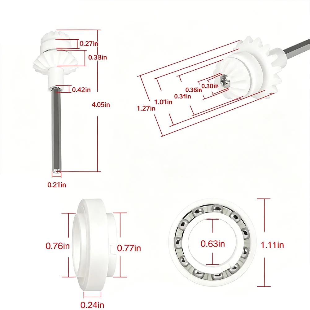 Replacement Tune Up Kit for Zodiac MX6 MX8 Pool Cleaner Featuring R0524900 Turbine R0526100 Tracks R0525100 Shafts