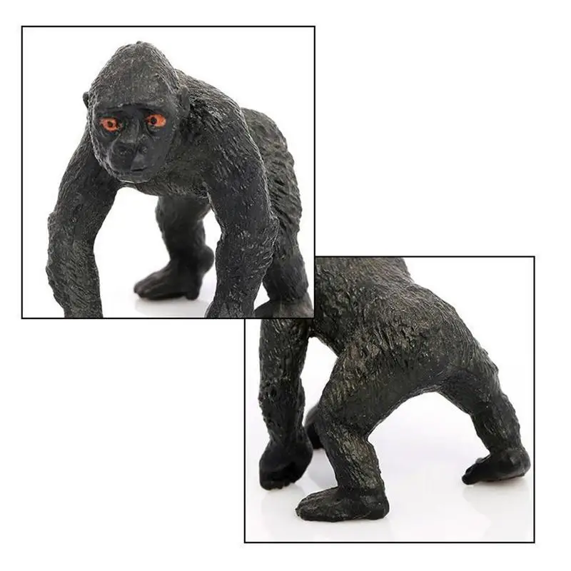 Chimpanzee Figurines For Kids Realistic Stimulated Animal Figurine Animal Figurine Wild Figure Animal Zoo Animals Toys For Kids