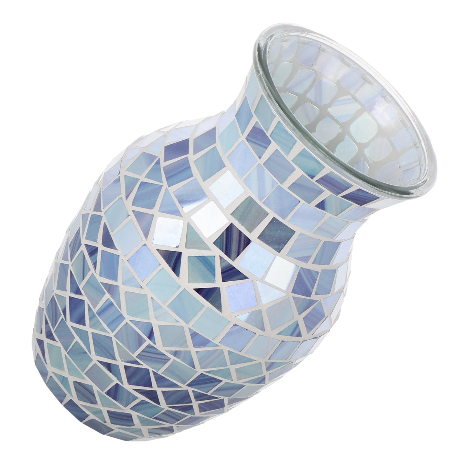 

Unique Crackle Glass Vase Modern Home Decor Stylish Living Room Flower Holder Wedding Centerpieces Mini Vases Living Room Vases