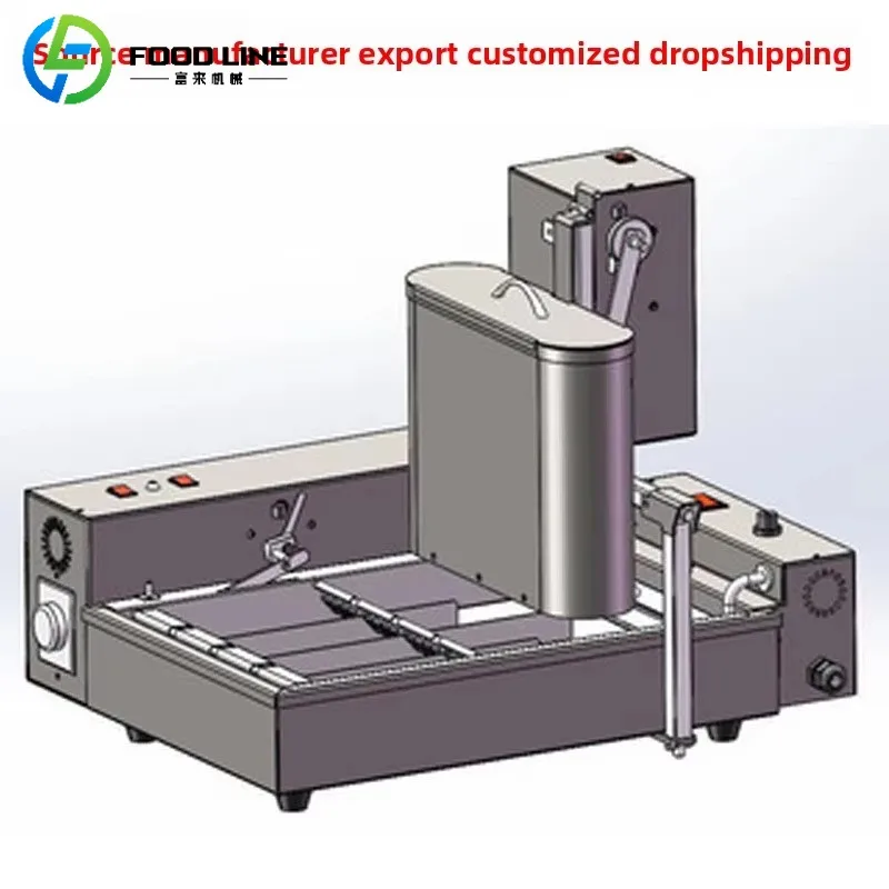 FL Commercial Mini Automatic Heating Donut Machine New Manual Fried Snack Equipment Counting Features for Flour Making Truck Use
