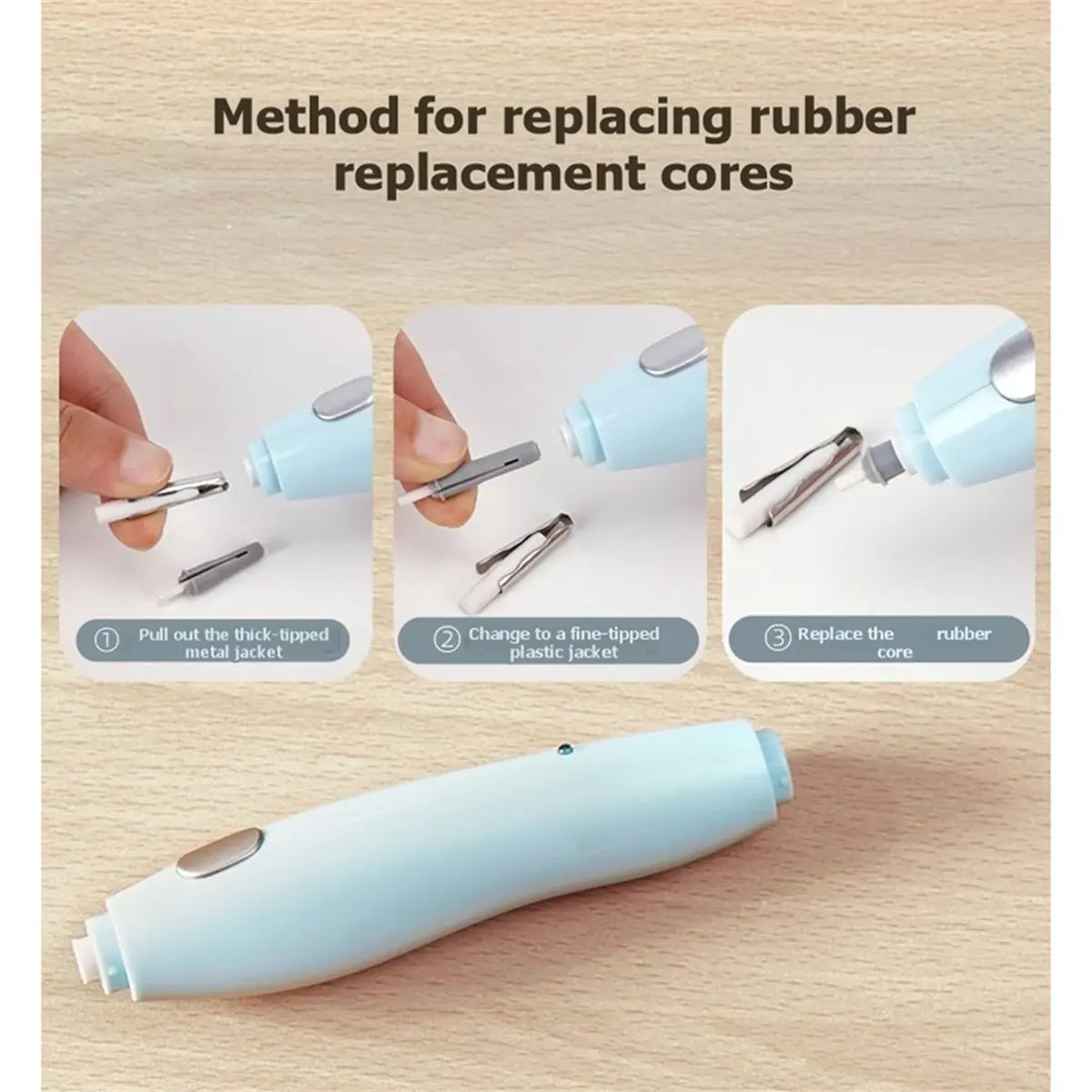 finefine Electric Eraser, Rechargeable Pencil Eraser for Artist, Electric Erasers for Drafting, Architectural Plans, Detailer