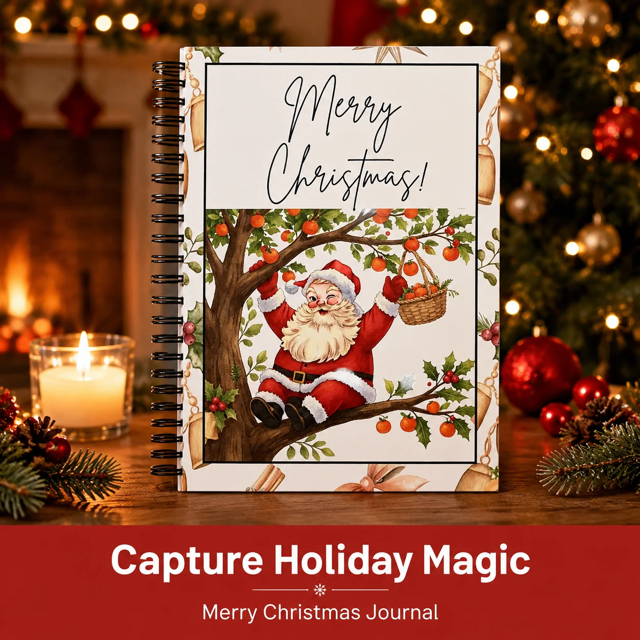 Gift Card Album Elegant Christmas Keepsake for Teens Hardboard Memory Organizer Writable Holiday Storage Book Durable