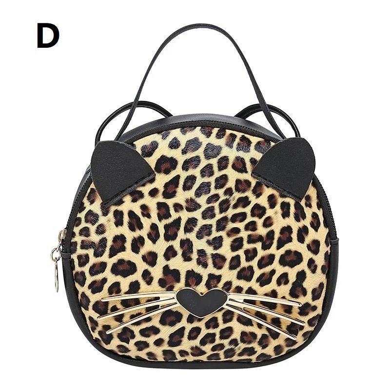 Fashion Women Cartoon Animal Leopard Shoulder Bag Tote Purse Crossbody Bags for Women