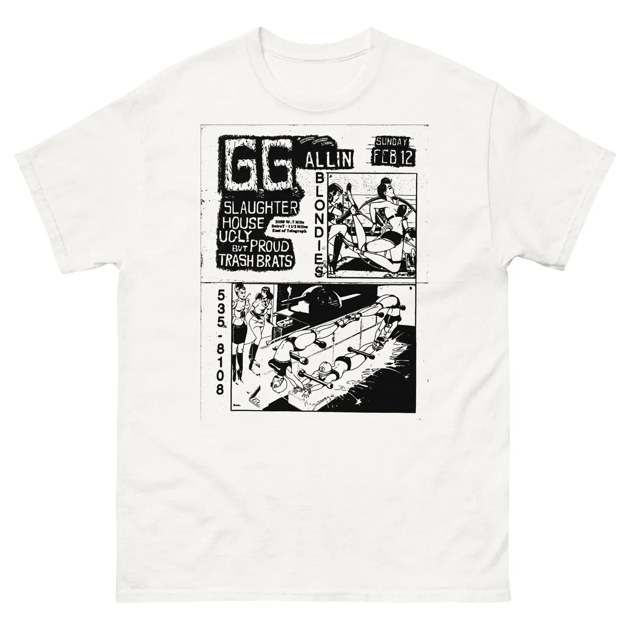GG Allin Flyer Shirt Punk Shirt Punk Tee Murder Junkies