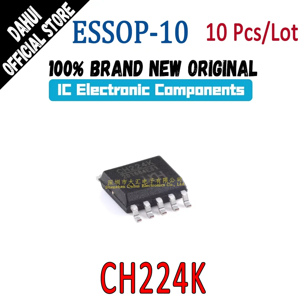 

10Pcs CH224K ESSOP-10 USB interface IC chip is new and original Brand New Original In Stock