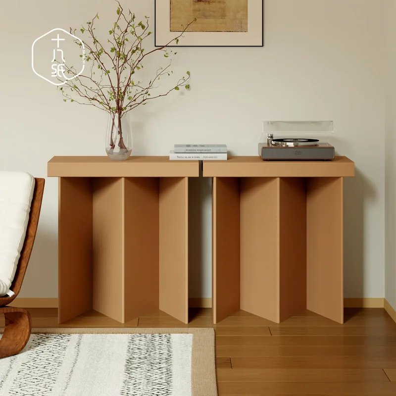 Eighteen-Piece Corrugated Cardboard Display Stand, Product Display Rack, Exhibition Booth, Sample Display Table, Decorative And