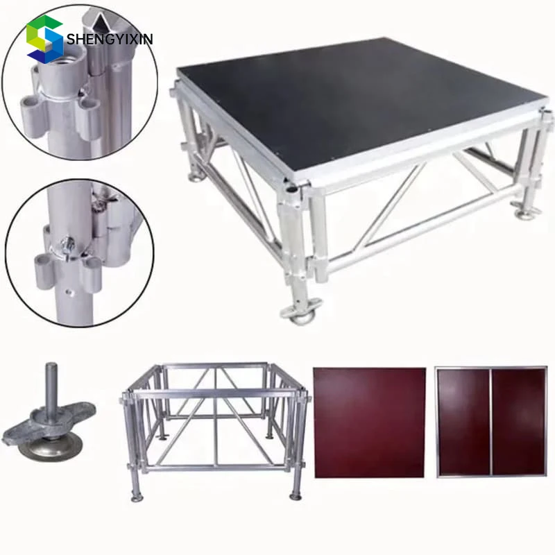 

High Quality 4X4 ft per pcs Concert Aluminum Stage Platform Mobile Portable Stages for Sale