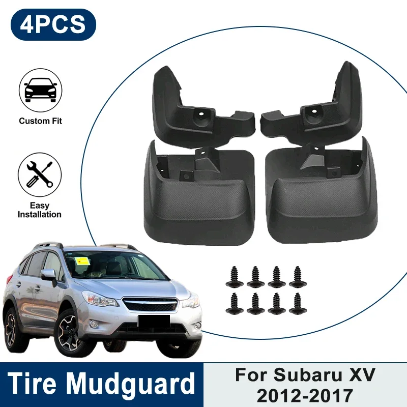 

Waterproof Anti-Splash Car Mudguards 4PCS For Subaru XV 2012-2017 Fender Mud Flaps Auto Exterior Protection Accessories