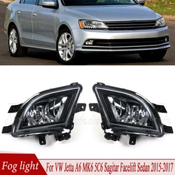 Fog Lamp Car Front Bumper Driving Fog Light Car Foglamp For VW Jetta A6 MK6 5C6 Sagitar Facelift Sedan 2015-2017 16D941700