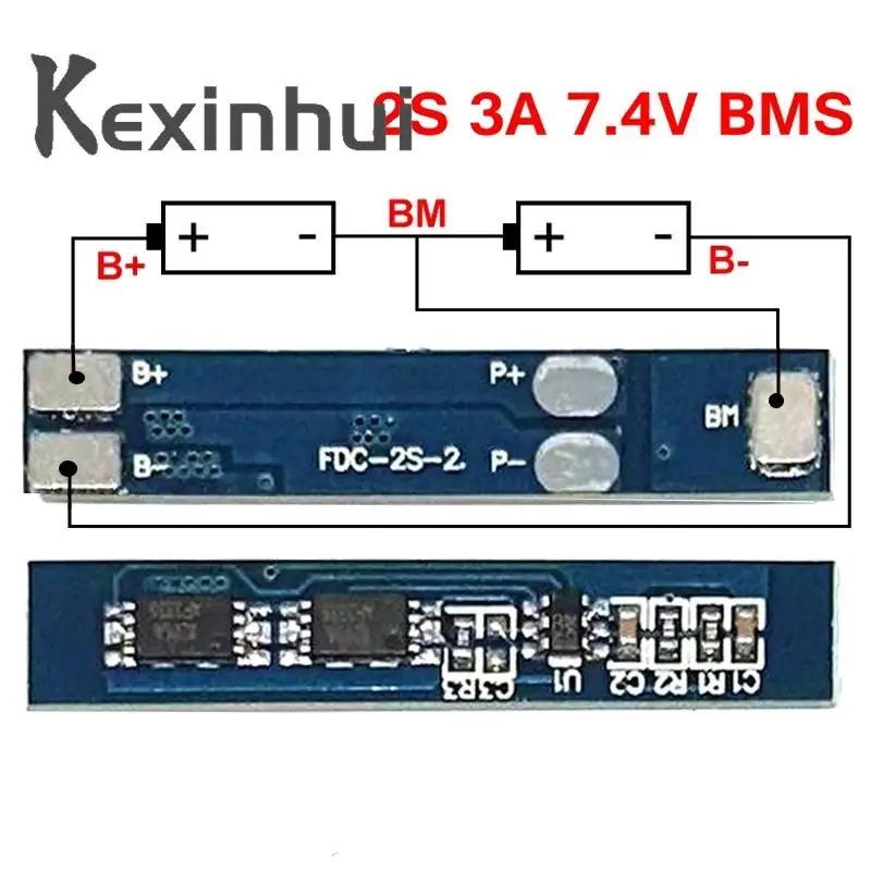 5pcs 2S 3A Li-ion Lithium Battery 7.4v 8.4V 18650 Charger Protection Board bms pcm for li-ion lipo battery cell pack