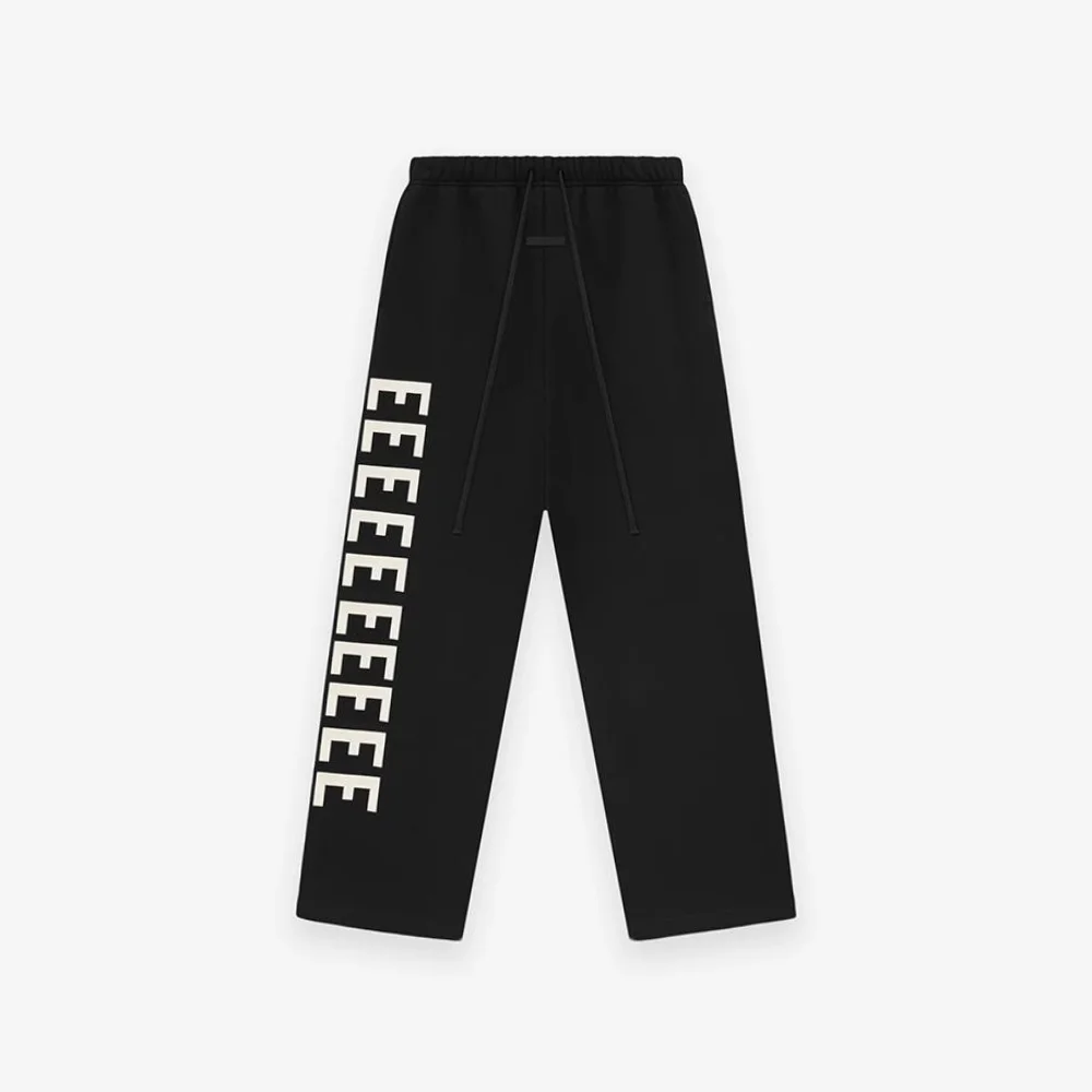 

American Fashion Classic Brand New Collection Side Letter Print Sweatpant High Quality Men Hiphop Drawstring Straight Wide Pants