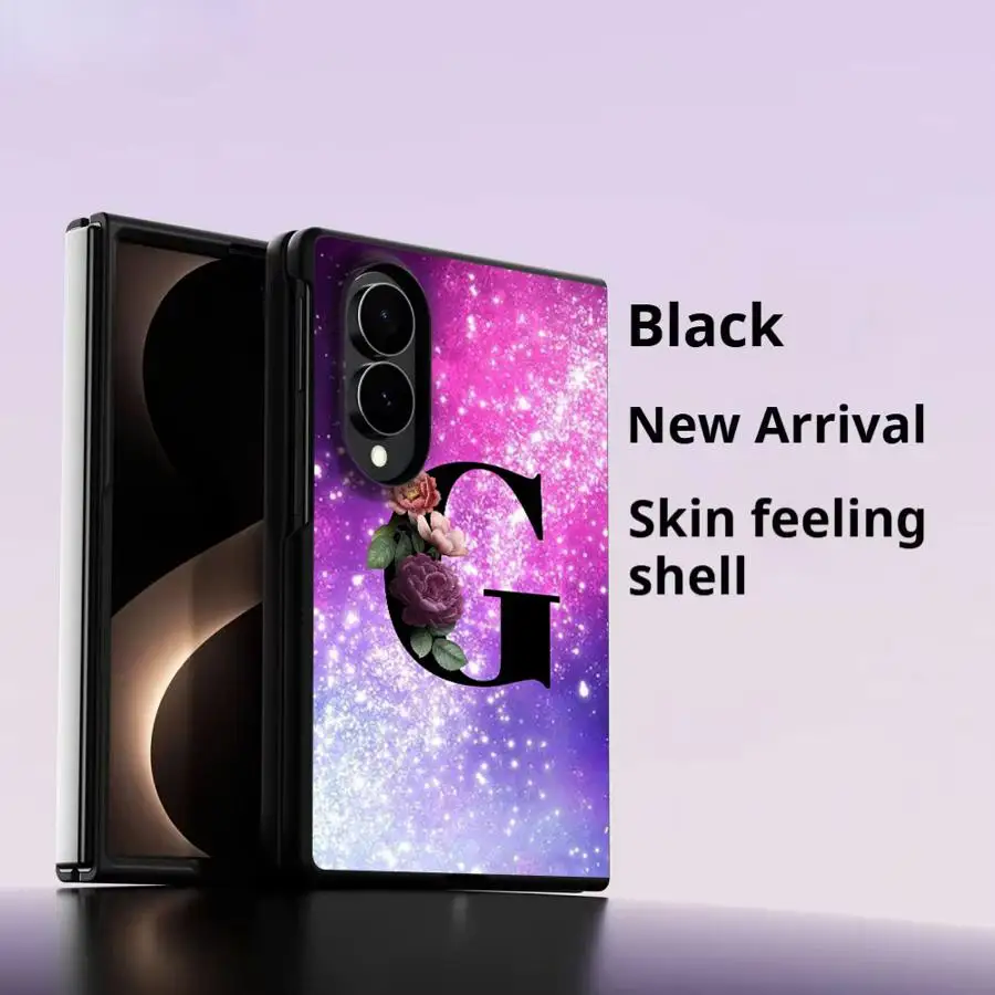 Beautiful Starry Sky Letter G Luxury Phone Cover Case for Samsung Galaxy Z Fold8 Wide Z Fold 8 ZFold Wide ZFold8
