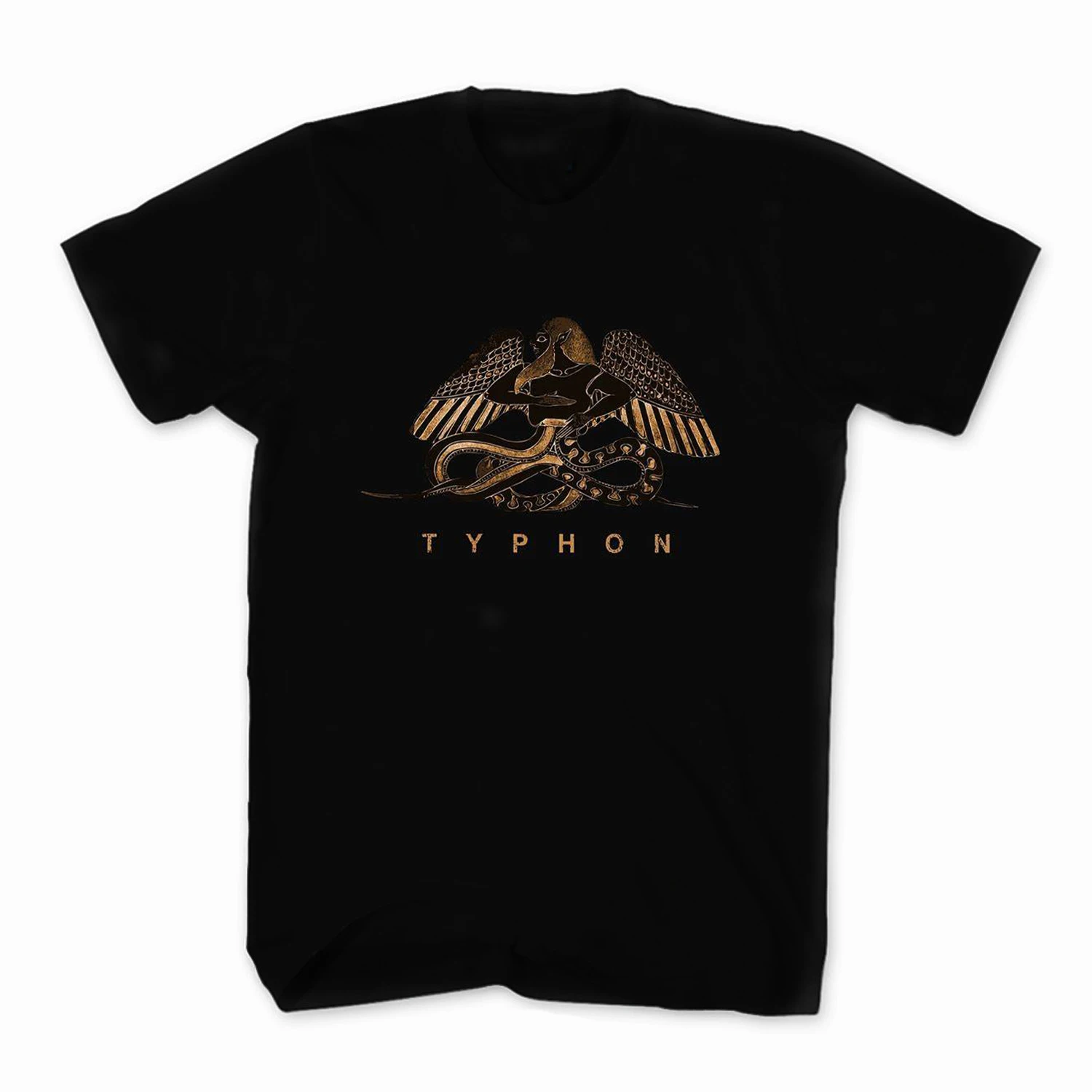 Ancient Greek Serpentine Monster God Typhon Mens T Shirt. Short Sleeve 100% Cotton Casual T-shirts Loose Top Size S-3XL