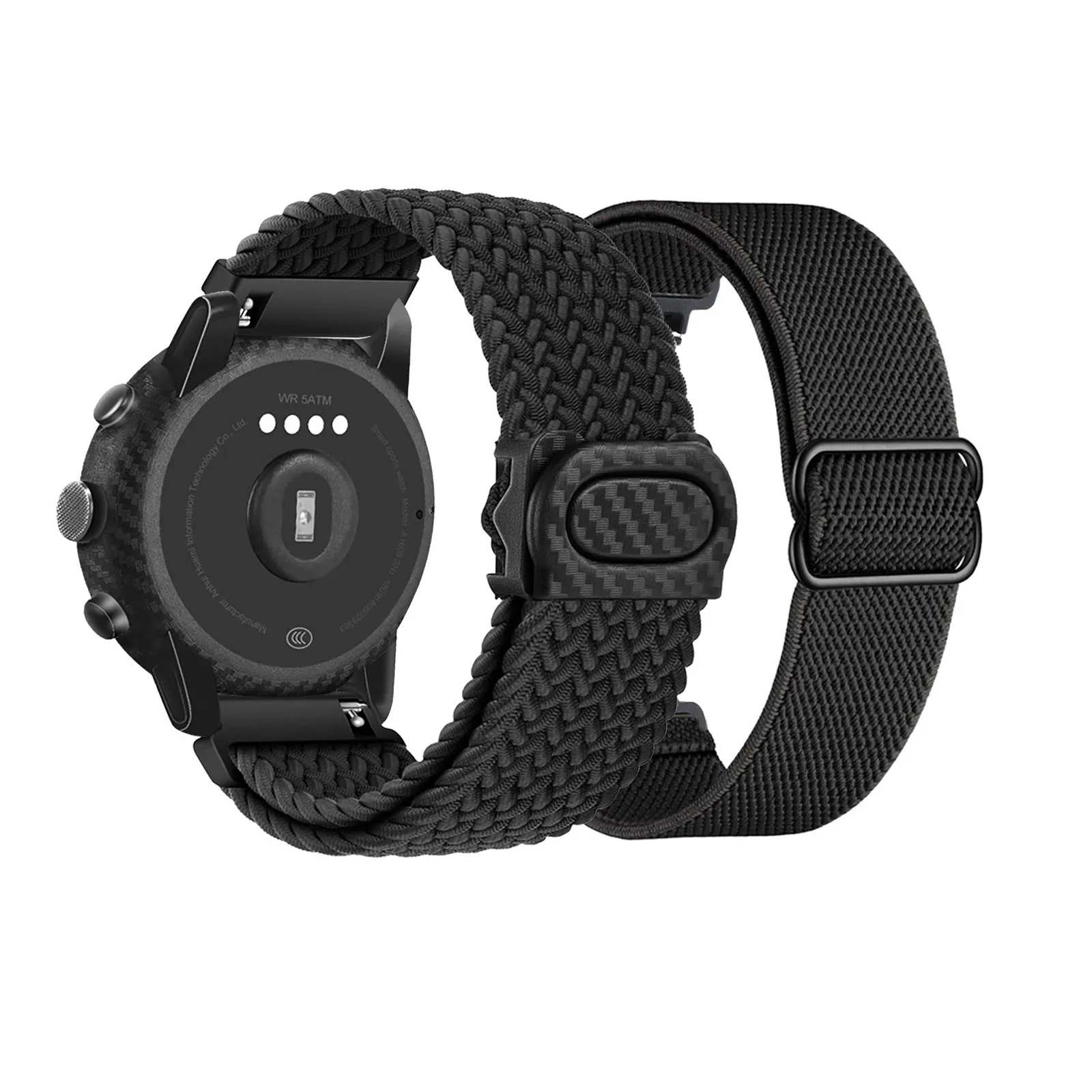 

2pcs Elastic Nylon Bands for Amazfit Cheetah/Cheetah Pro/Cheetah Round/Stratos 3/Stratos 2/Stratos Strap for Men and Women