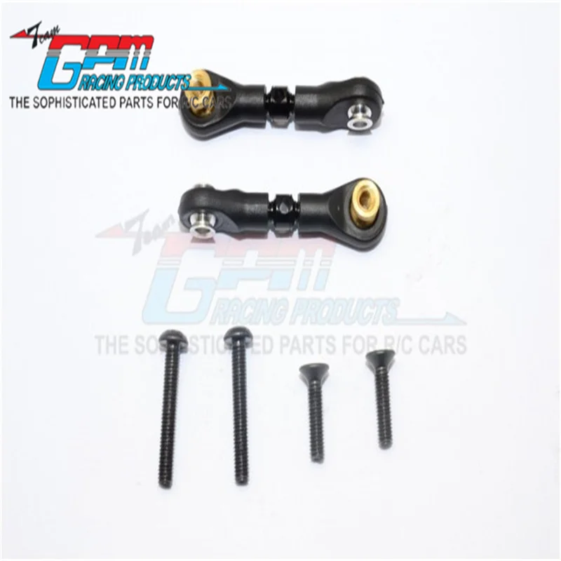 BRACCIO SUPERIORE IN LEGGIA GPM (DISIGN TIE ROD CON FILETTO M3) - 1PR SET CC054/M3-S-BEBK PER TAMIYA CC01 (58324\49490\XC PAJERO) AGGIORNAMENTO