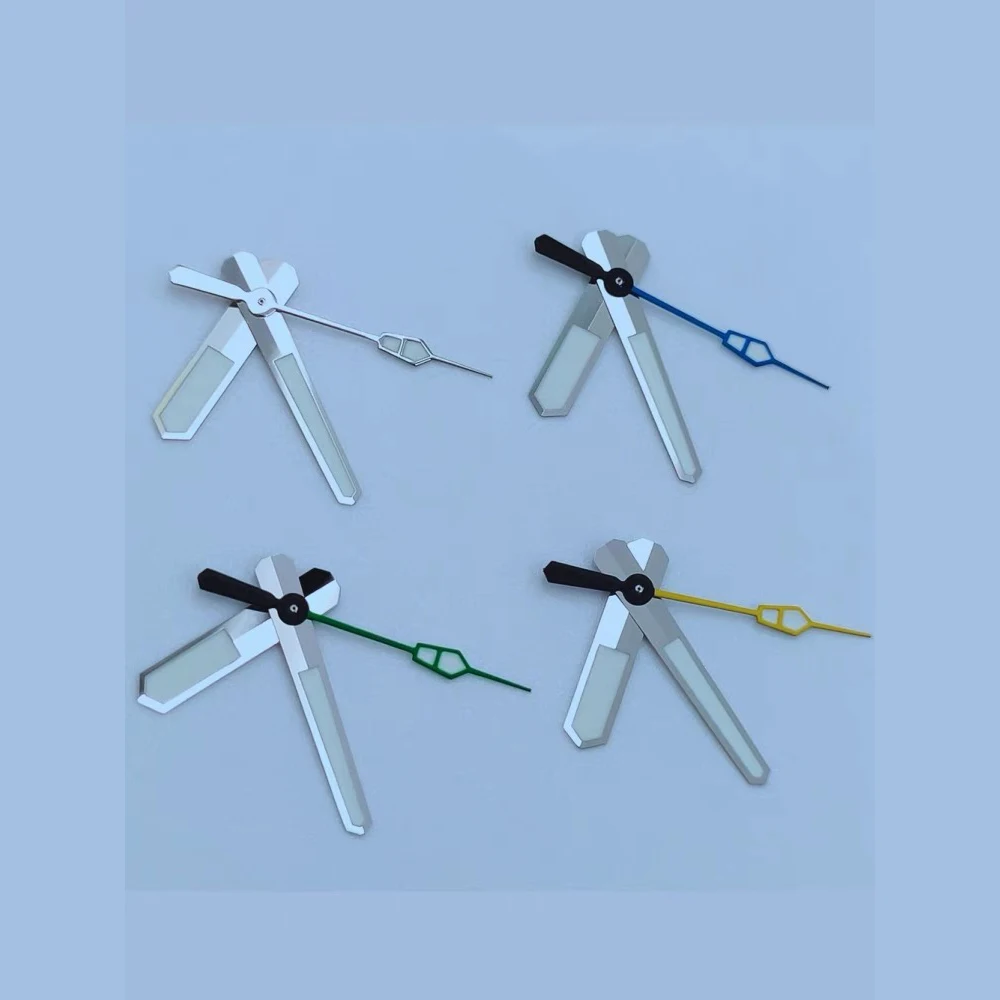 NH35 ساعة الأيدي الأخضر مضيئة أسود فضي وردة ذهبية ساعة اكسسوارات لحركة NH35/NH36/4R/7S اكسسوارات الساعات الإبداعية