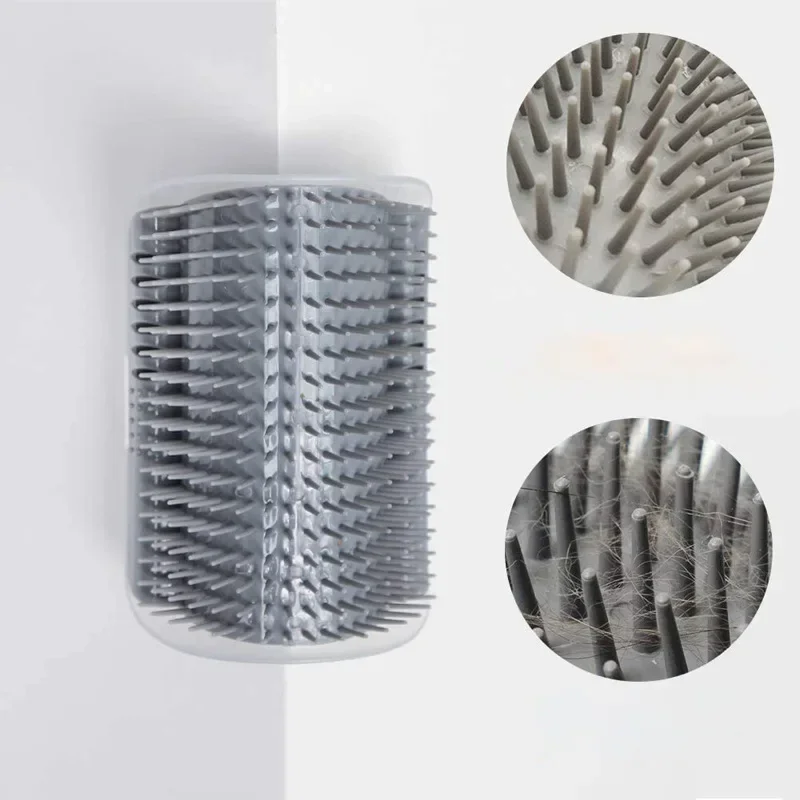 Candy Color Cat Wall Corner Scratcher Rubbers Massager Cat Rubbing Hair Devise Cat Comb Massage Brush Cat Supply Pet Accessories