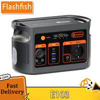 Flashfish E103 300W Portable Power Station, 179.2Wh LiFePO4 Battery, Pure Sine Wave Inverter, Multi-Output Solar Generator
