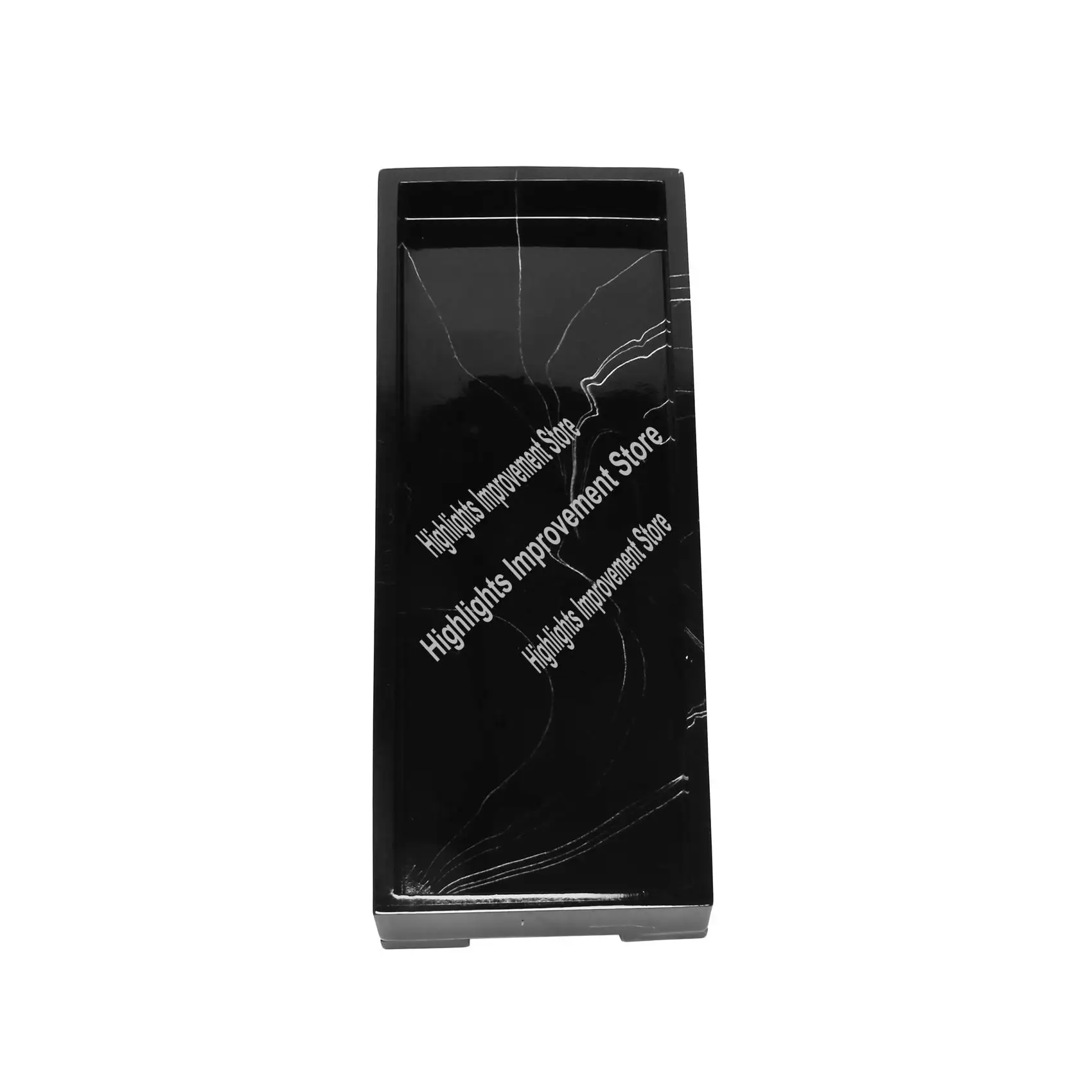 Bandeja de tocador, encimeras de tocador de baño negras, bandeja de almacenamiento de tanque de inodoro, nueva bandeja de tocador de piedra de mármol para el hogar, bandeja organizadora para Cl