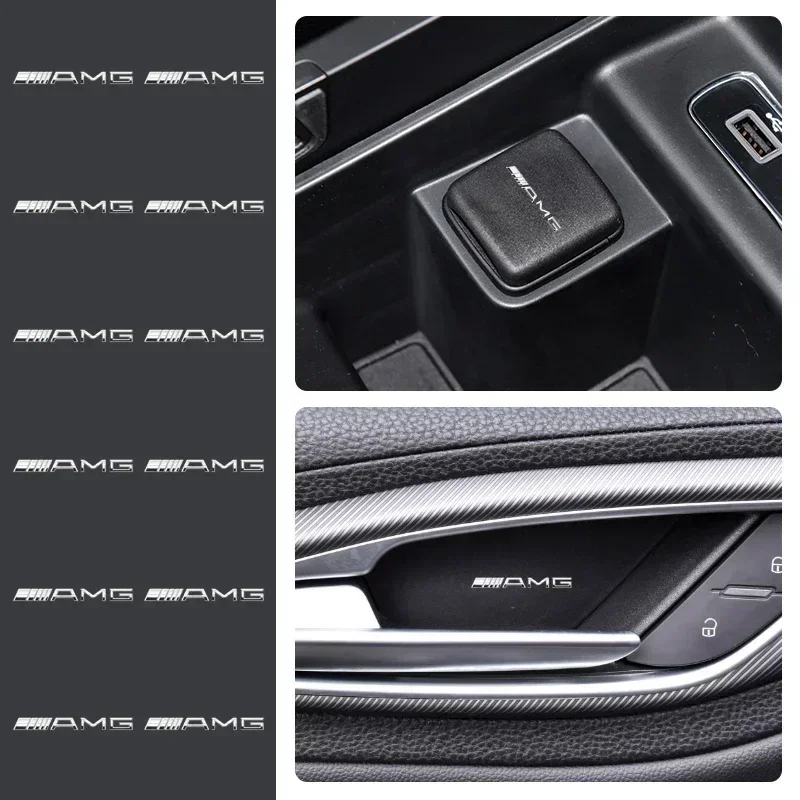 

1/2/5/10PCS Car Rearview Mirror Door Handle Decoration Sticker For Mercedes Benz AMG CLA CLS W212 W213 W204 W205 W176 GLC