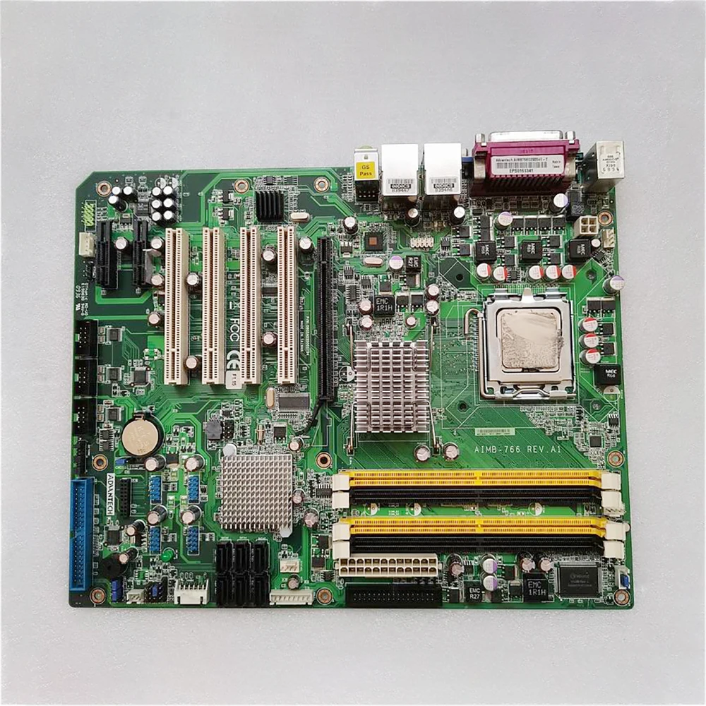 

with CPU industrial control motherboard AIMB-766G2 dual network card AIMB-766 REV.A1 For Advantech
