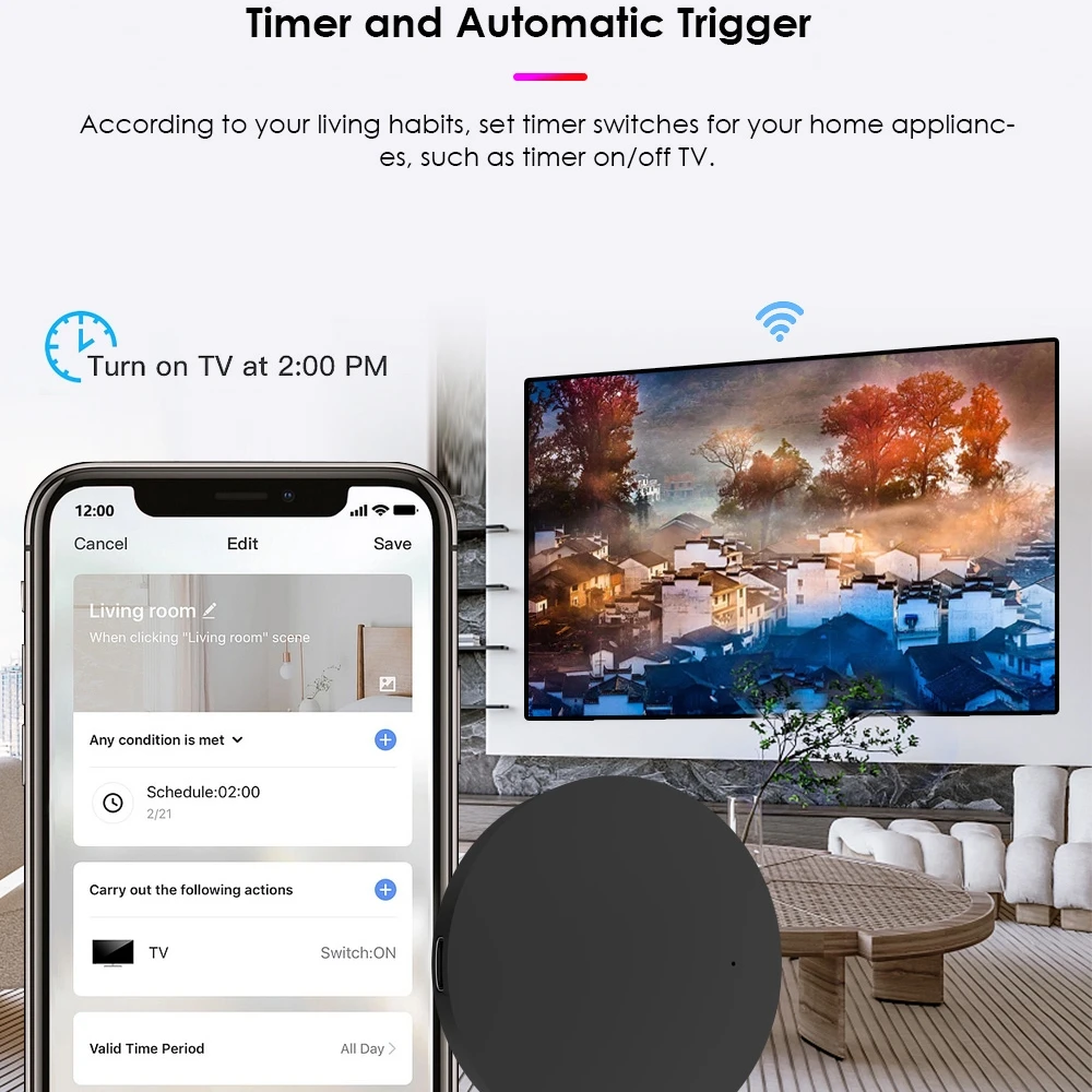 TUYA Smart IR telecomando Smart WiFi universale a infrarossi per Smart Home Control per TV DVD AUD AC funziona con Alexa Google Home