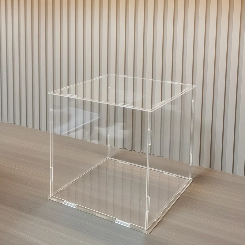 Clear Acrylic Display Cabinets for Action Figure, Assembled Acrylic Case for Collectibles Protection, Car Model Storage Box