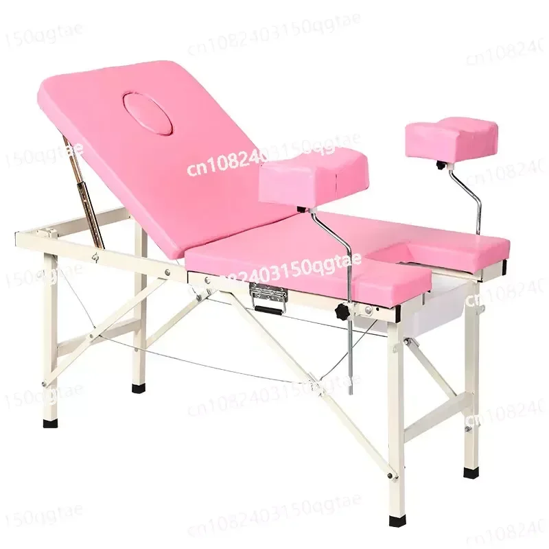 Foldable Portable Gynecological Examining Table Private Facial Bed Gynaecological Bed