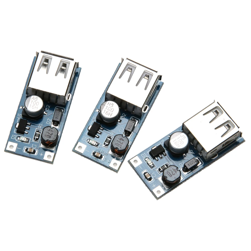 

3pc DC Step-up Boost Module USB Power Boost Circuit Board 0.9V 5V to 5V 60