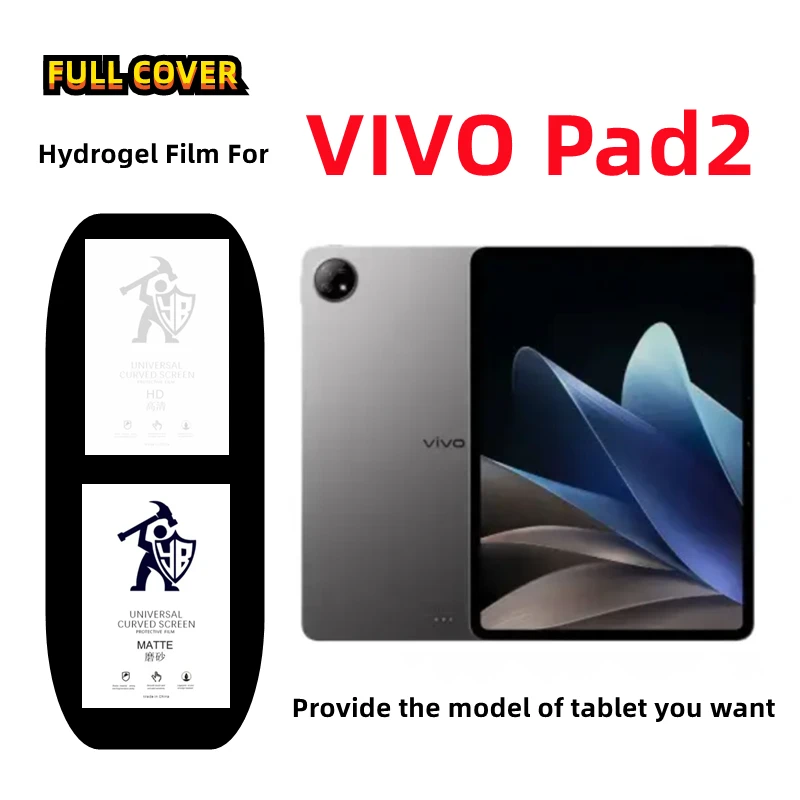 2 stücke Matte Tabletten Hydrogel Film Für VIVO Pad2 HD Screen Protector Für VIVO Pad2 12,1 zoll Matt/klare Volle Abdeckung Schutzhülle
